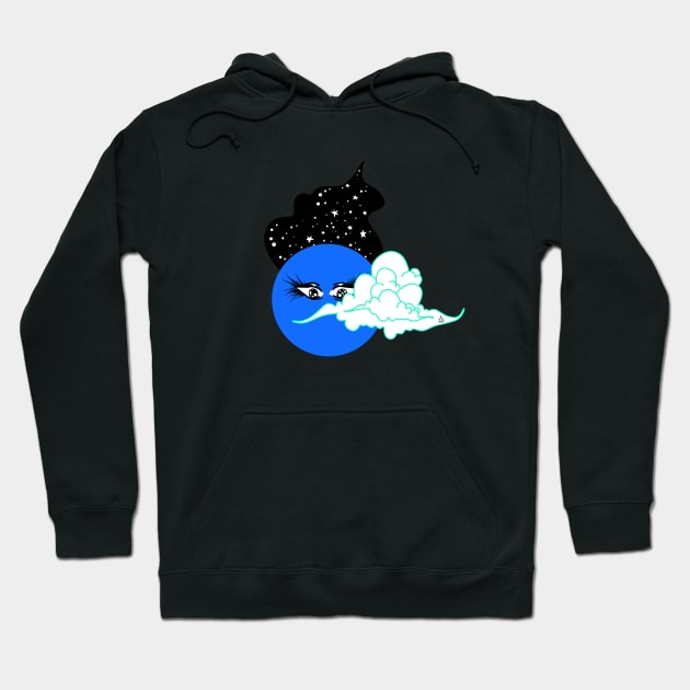 Moon in the sky Hoodie by vswizzart